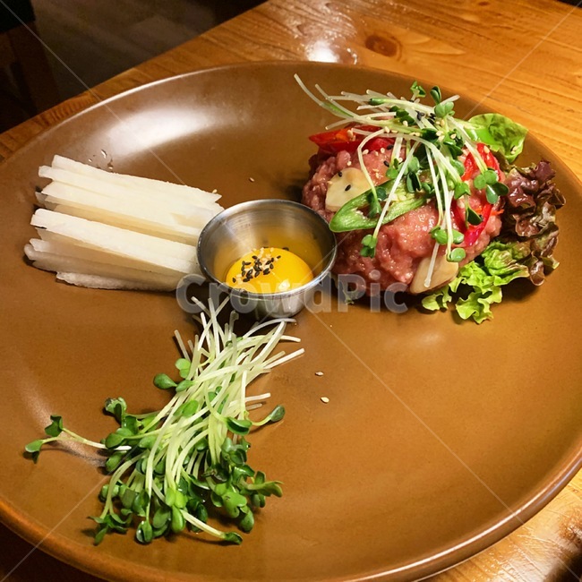 food,음식,안주,육회,회