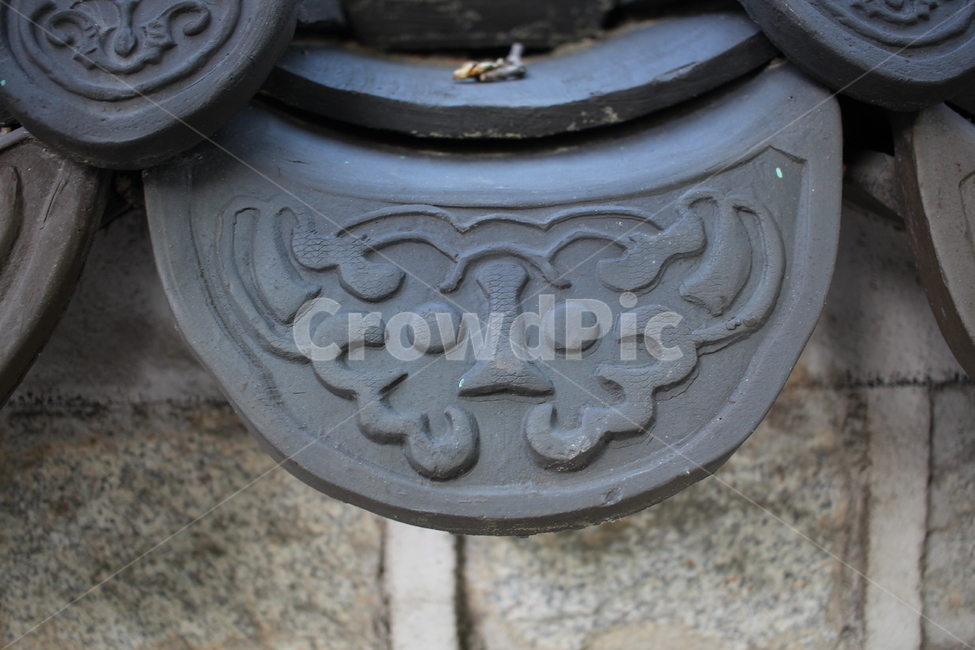 tile,traditional pattern,old palace,Korean pattern,Korean tiles