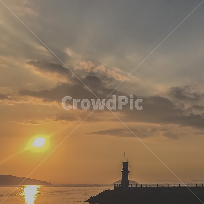 등대,노을,석양,해질녘,바다,등대,lighthouse,light,빛,flare,플레어