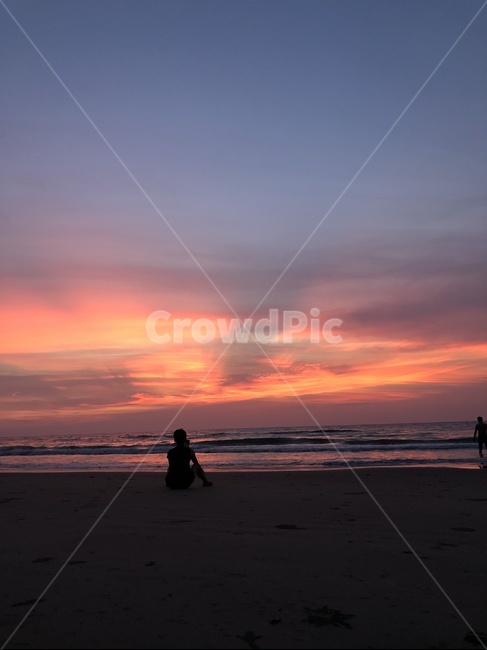 하늘,sunset,노을,일몰,바다,감성,감성사진,sky,코타키나발루,갬성,구름,cloud