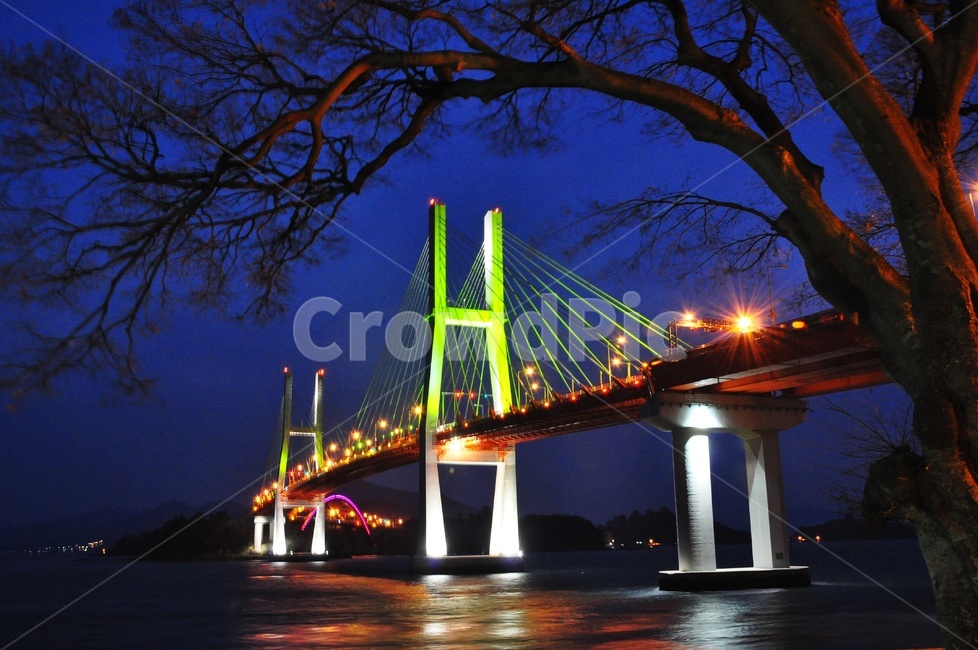 bridge,다리,경남,창선,삼천포,대교,야경,창선삼천포대교,삼천포대교,삼천포대교야경,야경,밤,풍경,nightscape,night,landscape,건축물,건물외관,exterior,building,structure,architecture,construction