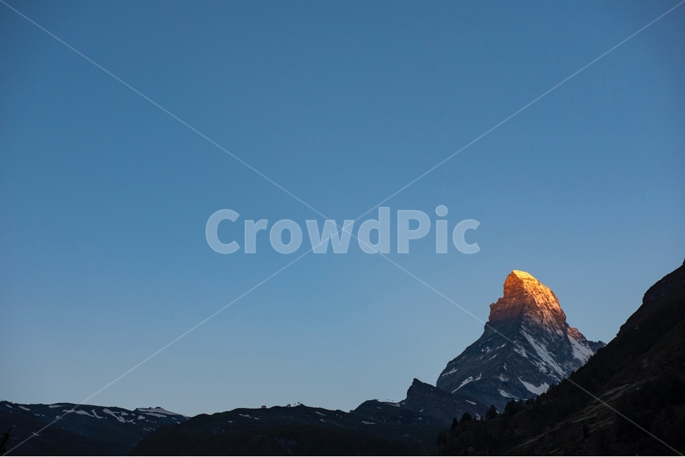sky,sunrise,nature,Swiss,zermatt,mountain,Matterhorn,sight,Sunrise,Mystery,dawn,europe