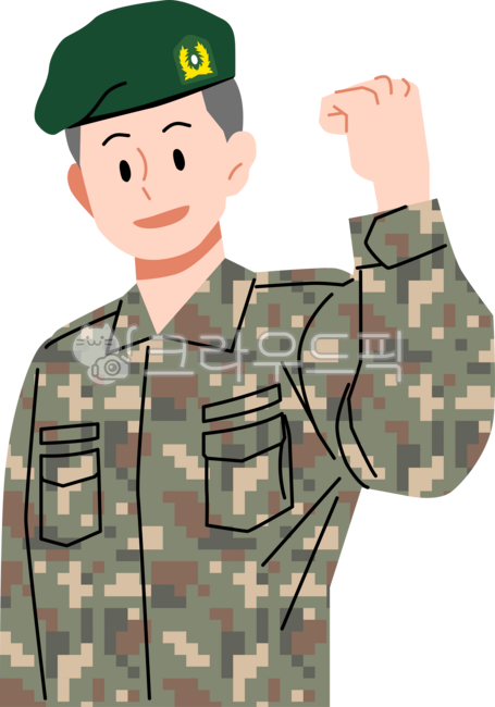 군대,국군,군인,군복,병영생활,용감,제스쳐,한국,현충일,호국보훈의달,자신감,일러스트,남자,남성,사람,인물,주먹,베레모