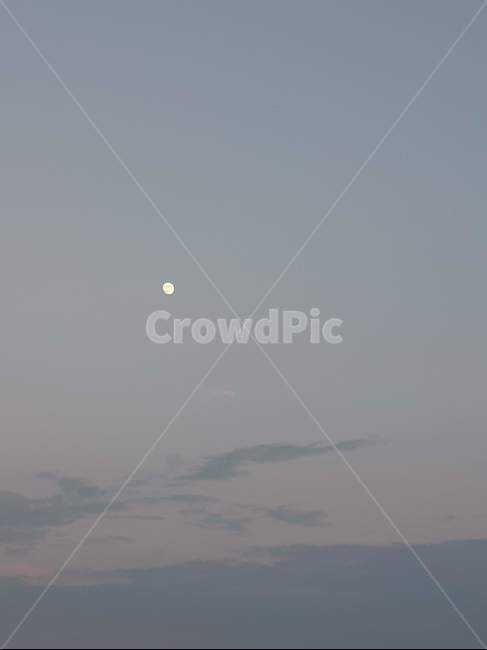 nature,자연,하늘,달,구름,저녁,노을,야외,옥외,여름