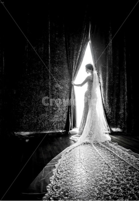 결혼식,웨딩드레스,면사포,wedding,티아라,사람,인물,인간,human,person,여성,여자,woman,female,lady,결혼,혼례,웨딩,wedding,marriage,marry,흑백,모노톤,monochrome,black and white