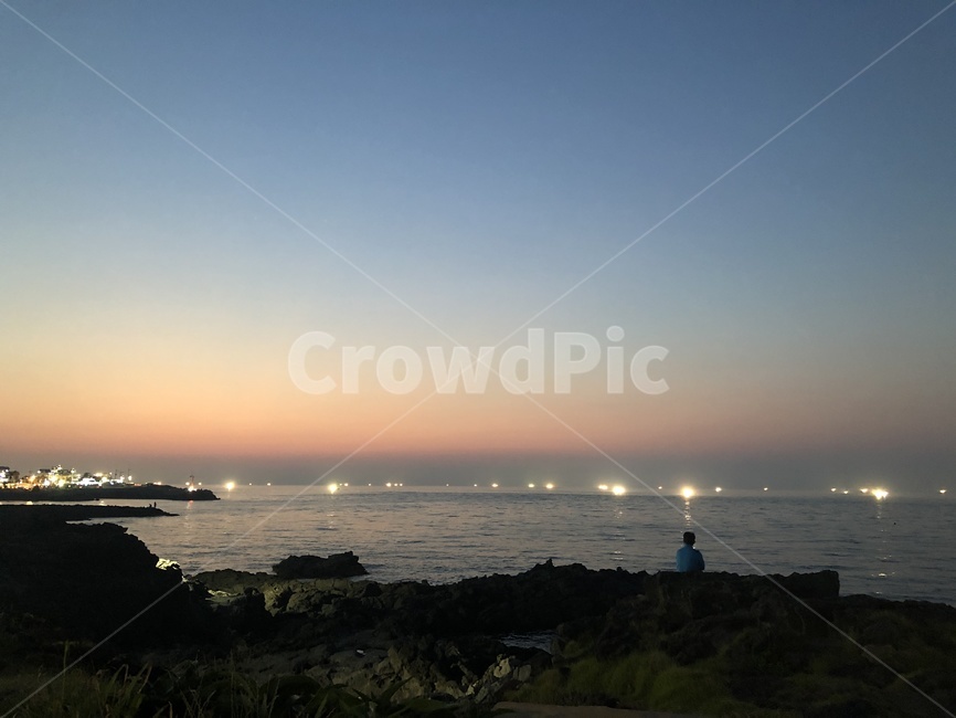 노을,제주도,붉은노을,해질녘,하늘,바다,감성,풍경,경치