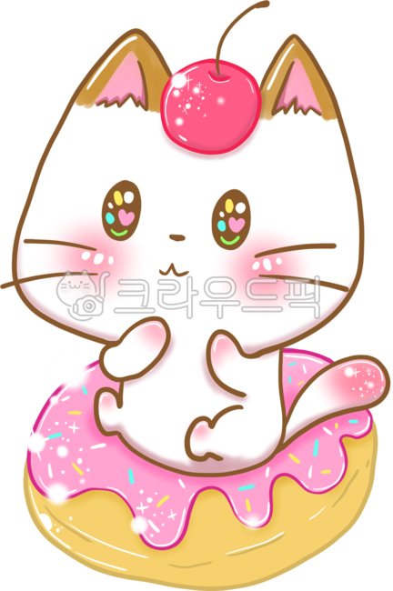 고양이,cat,고양이캐릭터,고양이일러스트,도너츠,빵,캣,고양이그림,굿노트스티커,일러스트,캐릭터,손그림,그래픽,귀여운