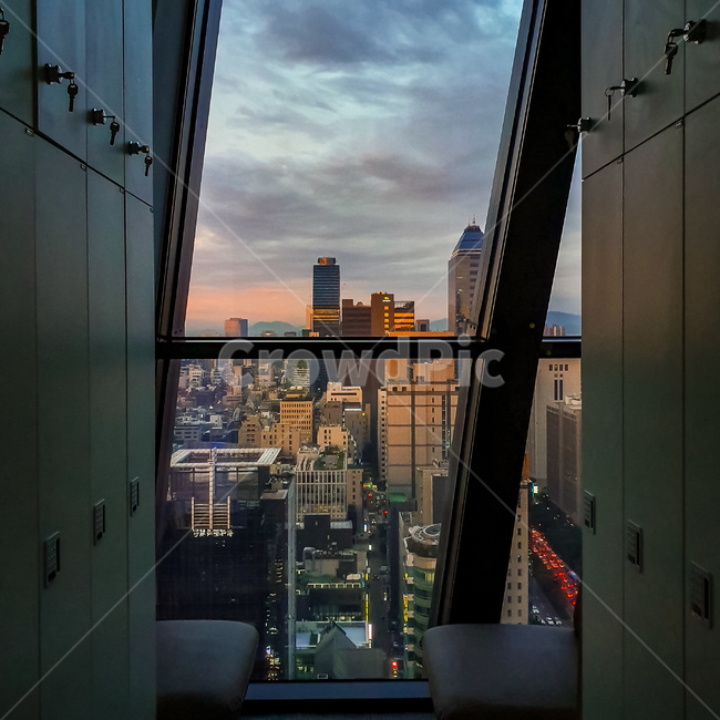 노을반영,붉은노을,노을,일몰,강남,저녁,비온후,비온뒤,고층샷,sunset,gangnam,reflection