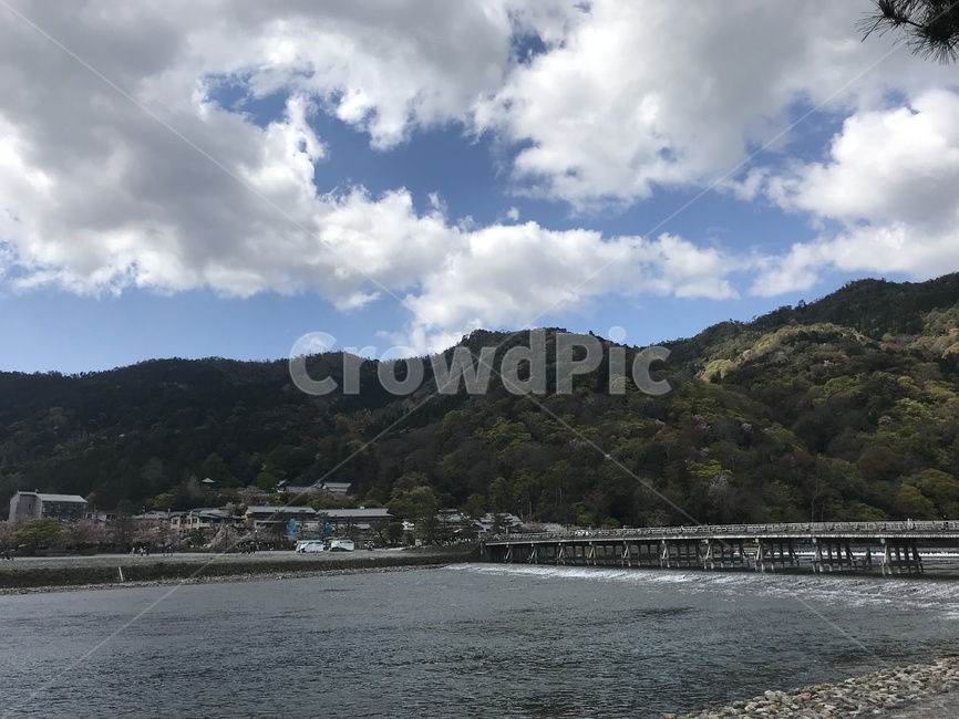 강,호수,산,풍경,일본,교토,아라시아,하늘,경치,자연,풍경,nature,landscape,outdoors,옥외,weather,날씨,water,물,cloud,구름,sky,cumulus,적운