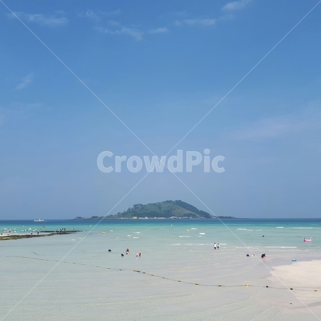 제주도,바다,해수욕장,여름,휴가,물놀이,수영,하늘,풍경
