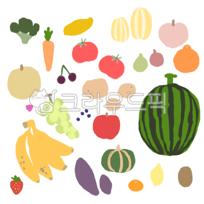 과일,야채,제철음식,자연,유기농,농산물,음식,식재료,식품,브로콜리,채소,당근,망고,참외,복숭아,토마토,무화과,한라봉,배,체리,감자,수박,라즈베리,청포도,포도,샤인머스켓,블루베리,사과,키위,레몬,단호박,고구마,귤,바나나,딸기