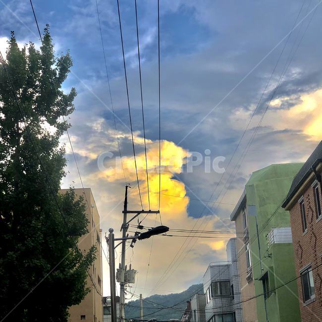 하늘,구름,sky,cloud,노을