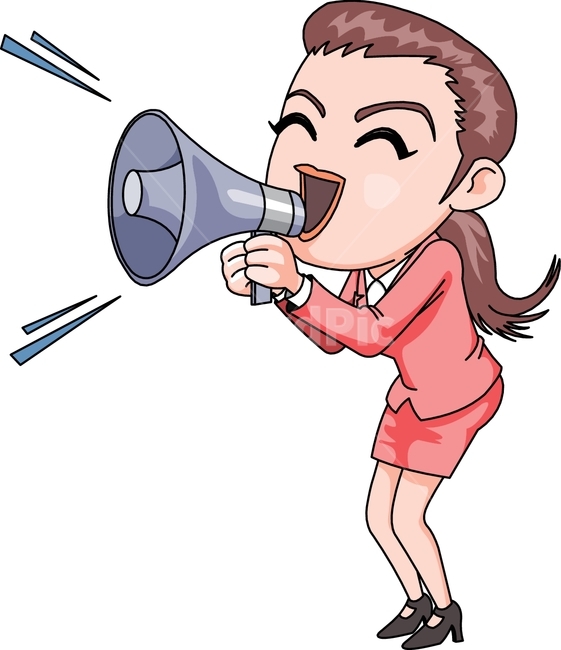 벡터,이미지,핸드드로잉,드로잉,아트,만화,클립아트,그래픽,디자인,상황,상황그림,상업미술,삽화,일러스트,캐릭터,회화,그림,비즈니스,직장인,비즈니스우먼,회사원,정장,양복,소리,외침,성공,확신,홍보,공표,성과,사람,웃음,즐거움,웃는얼굴,미소,자신감,확성기,모음,여자,큰소리,확대,확장,소리침,알림,전달,산업,industry,industrial,비즈니스,사업,business,service,work,그래픽,일러스트레이션,graphic,illustration