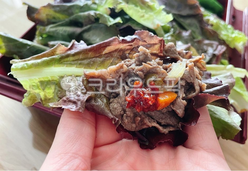 소불고기,불고기,소고기,소,고기,육류,고기쌈,쌈채소,상추쌈,야채,채소,상추,음식,요리,식사,식재료,food,dish,meat,cook,meal,vegetable