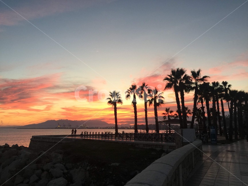 붉은,노을,일몰,바다,해변,하늘,말라가,스페인,sunset,sea,beach,sky,malaga,spain,nature,자연,휴가,outdoors,옥외,야외