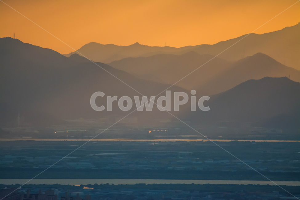 노을,일몰,풍경,자연,산,자연,풍경,nature,landscape,mountain range,산맥,outdoors,옥외,mountain