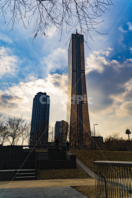 sky,63 Building,background,sunset,land mark