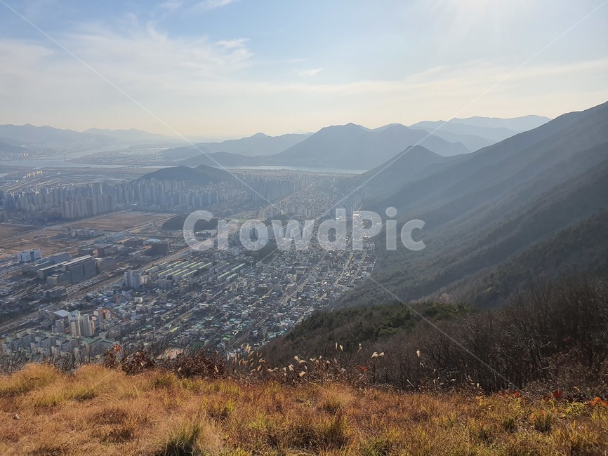 자연,풍경,등산,도시,오봉산,명산,경치,양산