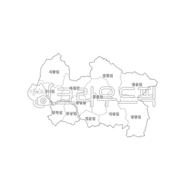 provinces,myeons,cities,dong,white map,administrative districts,Gyeonggido,white,towns,Yangpyeonggun,administrative district map,counties,Yangpyeong,map,Republic of Korea,Korea