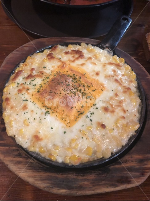 콘치즈,치즈,옥수수,파슬리,프라이팬,음식,food,cheese,corn,corncheese