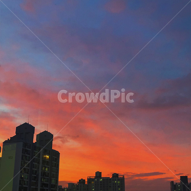 하늘,구름,노을,sky,sunset