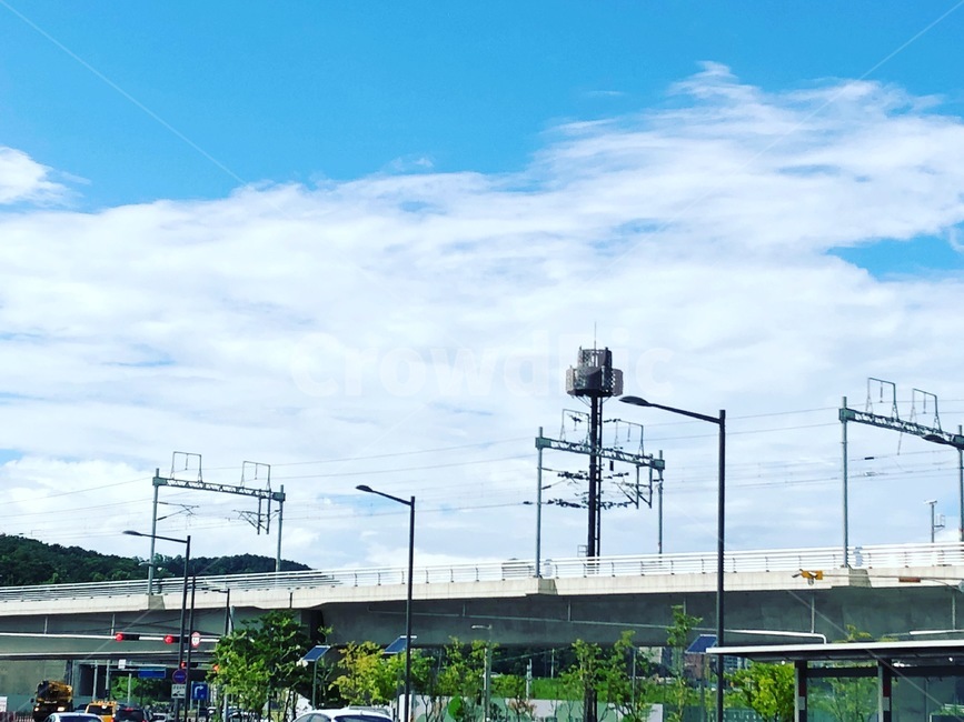 여름,철도,경기광주역,뭉게구름,전철,감성사진,교통,교통수단,traffic,transportation