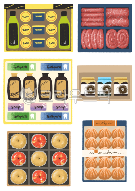 귀여운그림,일러스트,선물세트,명절,한우선물세트,샴푸선물세트,과일선물세트,곶감선물세트,참치햄선물세트,꿀선물세트