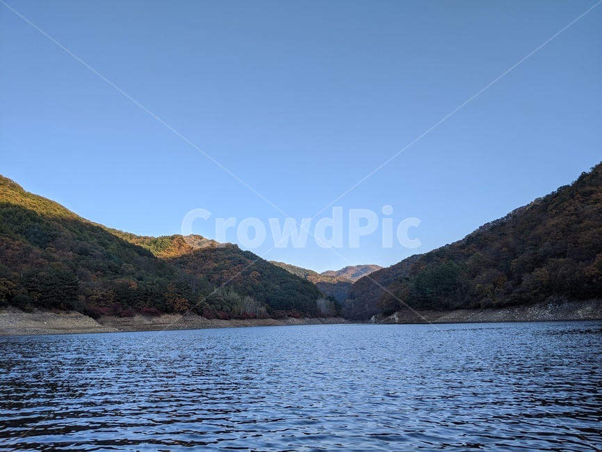 강,호수,수평선,카약,카누,자연,풍경,nature,landscape