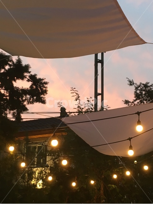 가을밤,전등,노을,캠핑,아웃도어인테리어