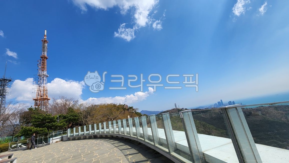 sky,cell phone base station,Hwangnyeongsan Observatory,Handrail,Observatory