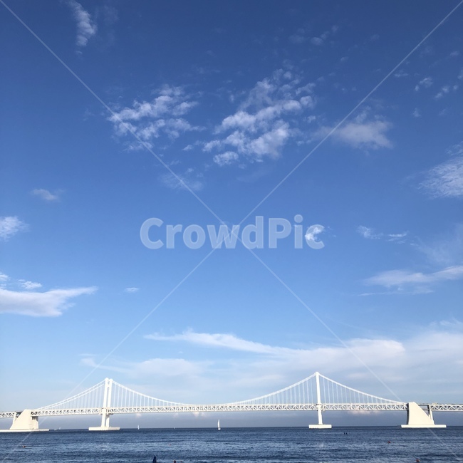 광안대교,부산,하늘,구름,맑음,날씨