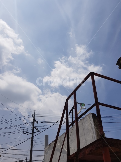 구름,하늘,전봇대,전선,파란하늘,cloud,sky,utilitypole,전신주