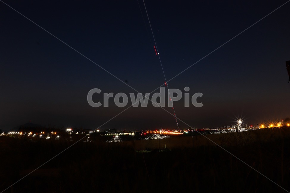 야경,불빛,궤적,공항,sight,야경,밤,풍경,nightscape,night,landscape