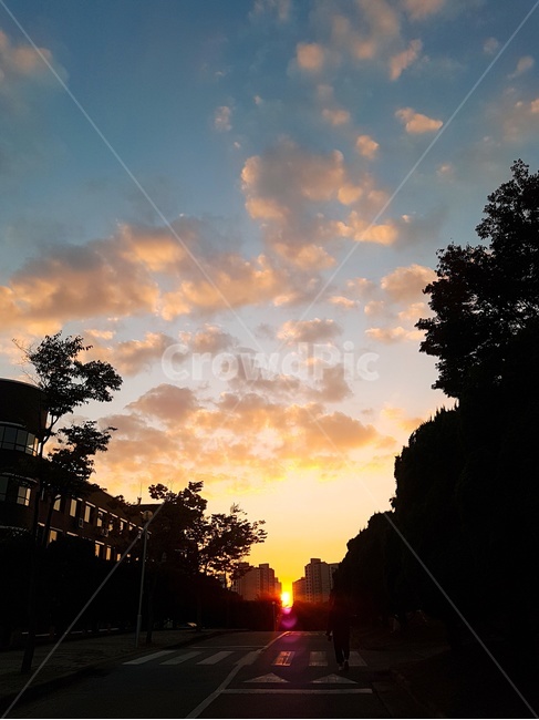 하늘,노을,해질녘,sky,sunset