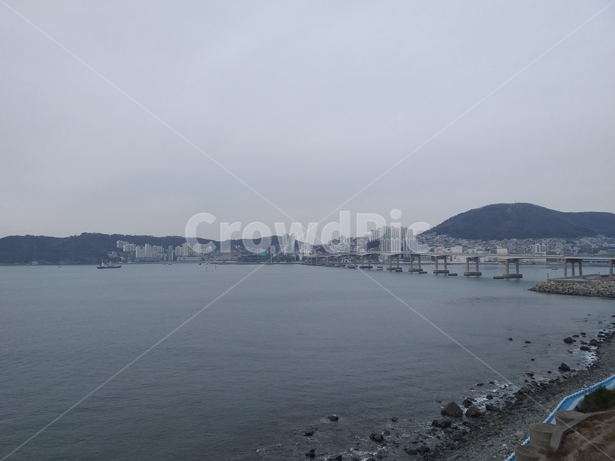부산,영도,흰여울마을,바다,비오는날아침