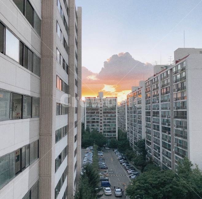 서울,아파트단지,노을,하늘,풍경,도시,풍경,city,landscape,한국도시풍경,한국도시경관,korea cityscape,색깔,색상,색채,색감,color sense,color sensitivity,feeling of color,building,건물,office building,사무실 건물,시티,high rise,고층 건물,town,urban,어반,apartment building,아파트