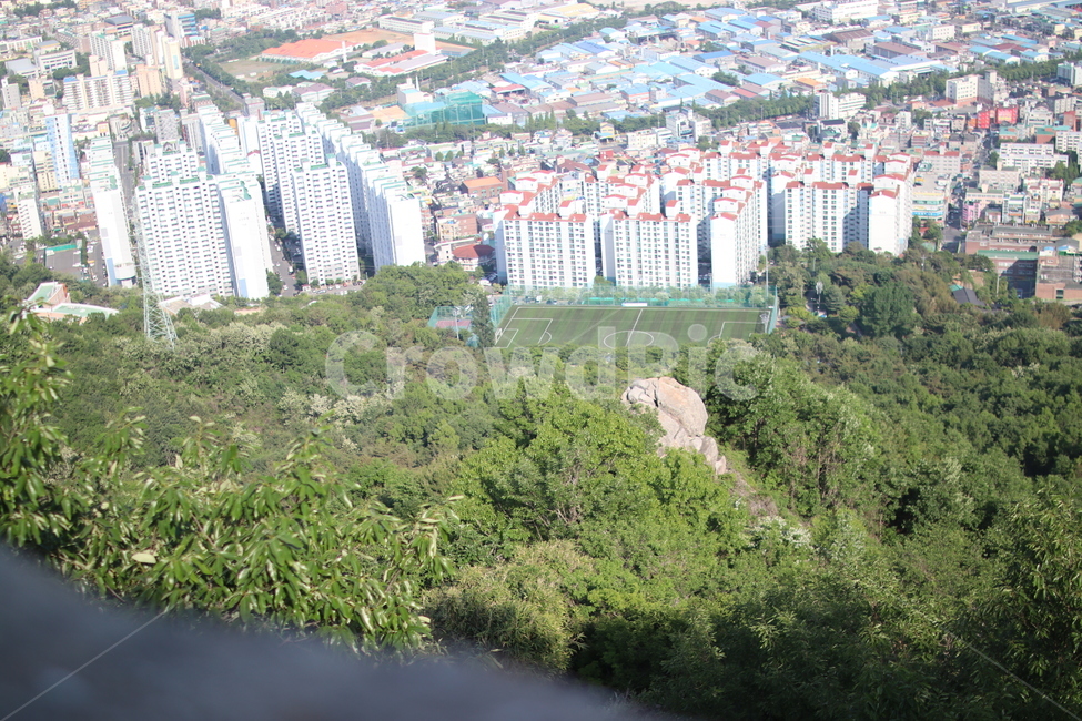 산봉수대,성곽,성벽,성,경관,풍경,전경,도시,도심,부도심,자연,성채,봉수대