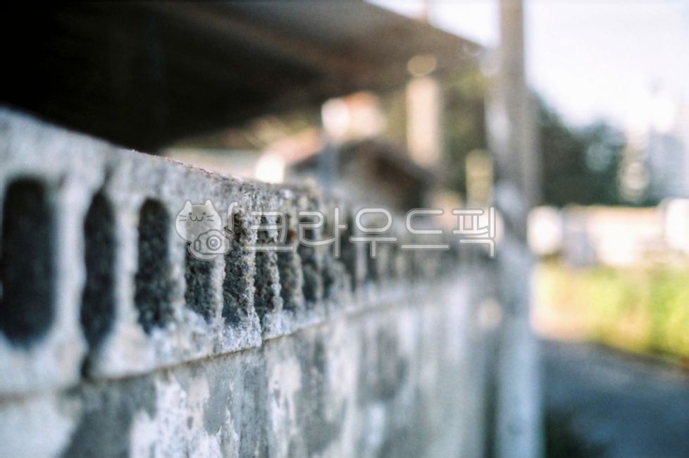 벽,벽돌,가로등,전봇대,초점,필름