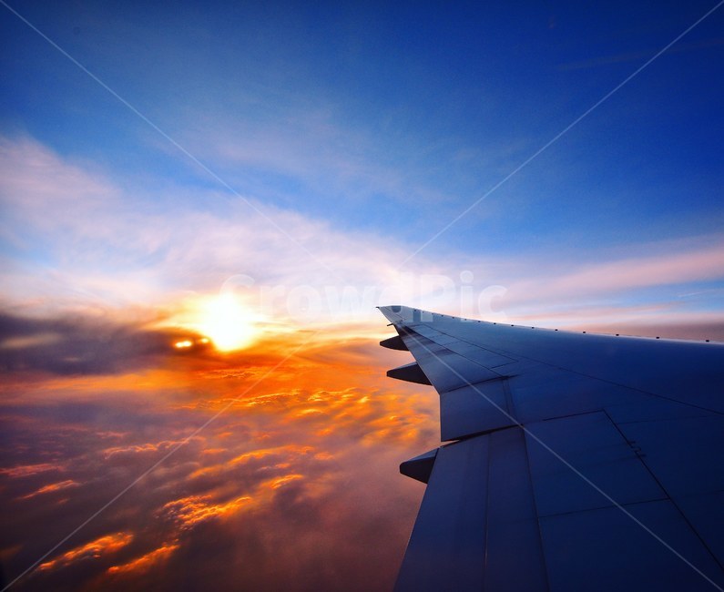 sky,비행,노을,구름,sunset,koreanair,대한항공,clouds,하늘,자연