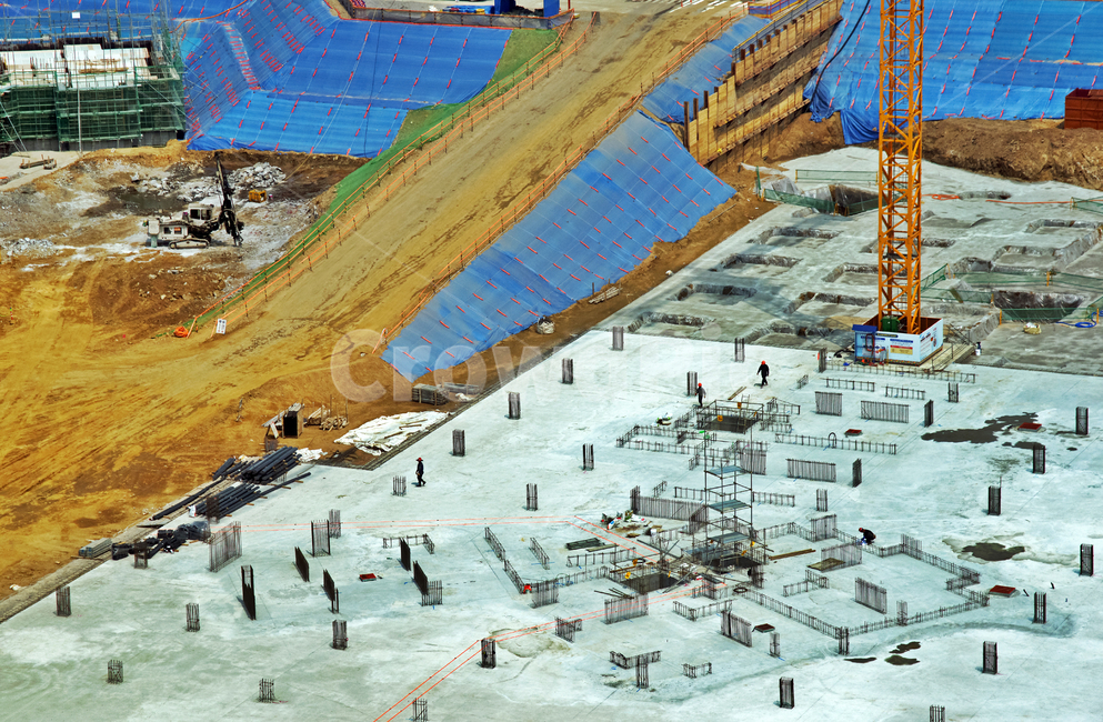 건설,터잡이,콘크리트,크레인,기초공사,철근,인부,산업,industry,industrial,건설업,건축업,construction industry