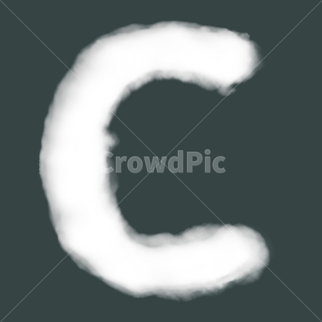 구름,알파벳,타이포그래피,폰트,c,cloud,그래픽,일러스트레이션,graphic,illustration