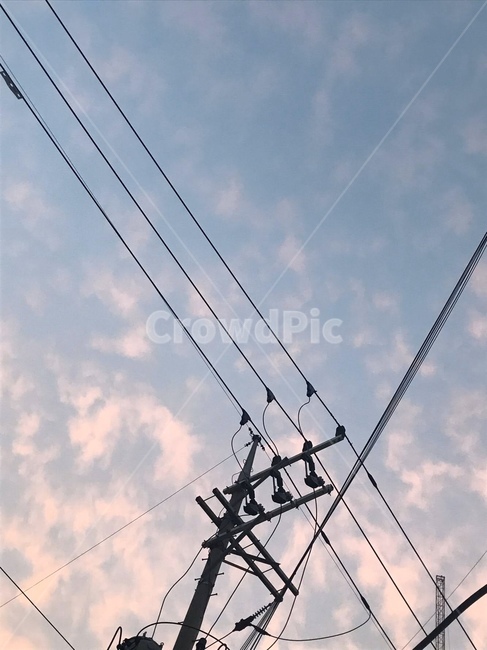 하늘,구름,sky,cloud,전신주,utilitypole