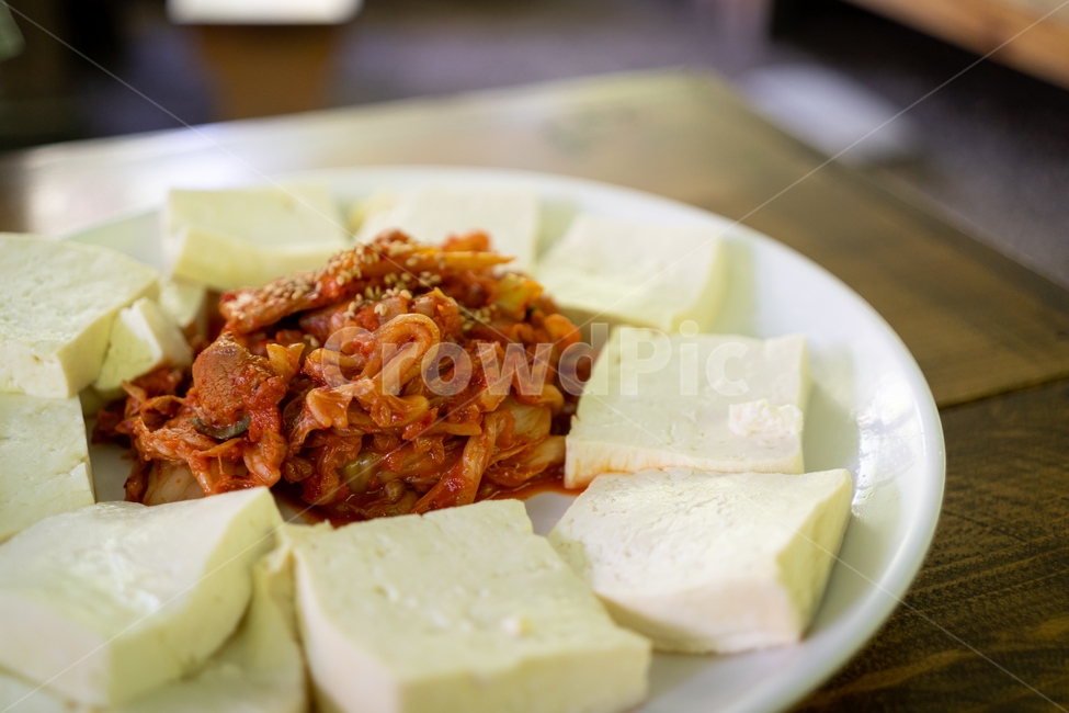 음식,식사,food,두부,김치,두부김치,막걸리,안주