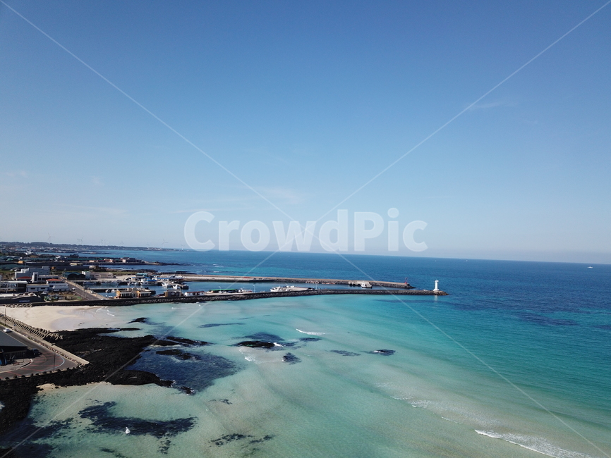 제주도,하늘,바다,풍경,하늘위