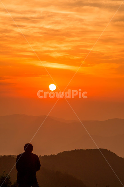 일출,풍경,새벽,기도,해,기원,자연,풍경,nature,landscape,사람,인물,인간,human,person,인물실루엣,사람실루엣,character silhouette,human silhouette,outdoors,옥외