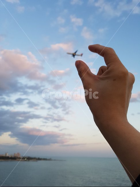 하늘,비행기,손비행기,손,구름,sky,cloud,구름잡기