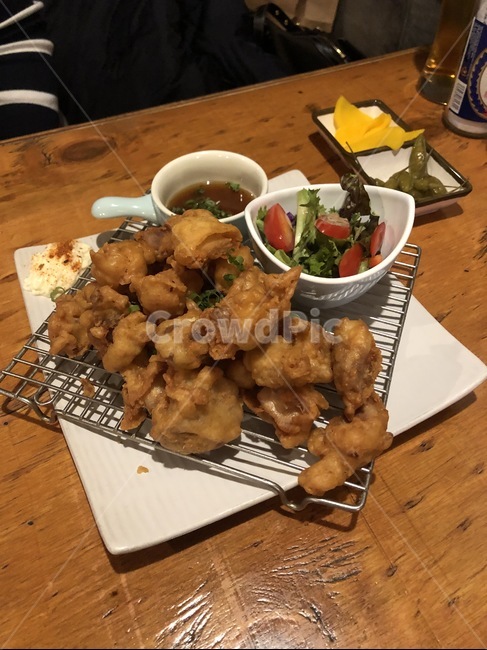 치킨,치킨가라아게,튀김,이자카야,안주,chicken,karaage,food,meal,dish
