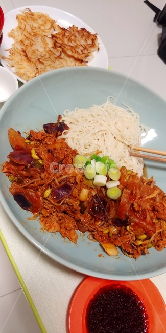 Drink snacks,Cooking at home,Simple cooking,Eat alone,Stirfried Octopus,Octopus Somen,drink alone