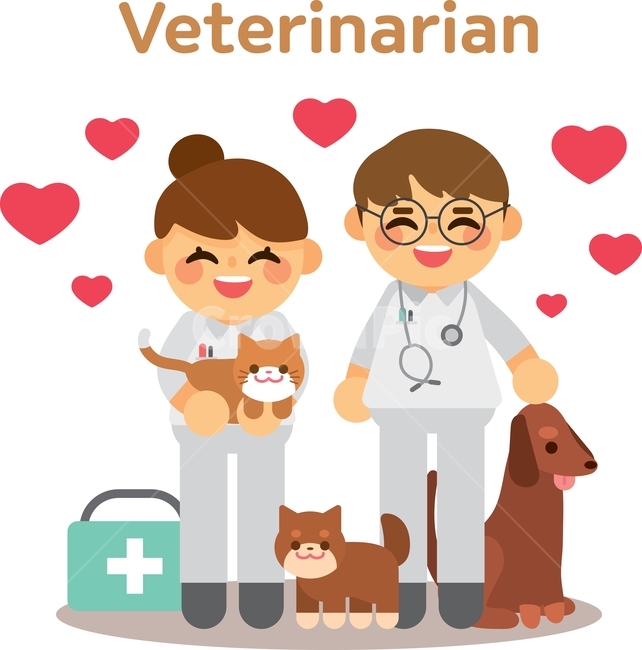 수의사,간호사,의료,의학,교육,응급,강아지,동물,개,고양이,하트,사랑,커플,귀여운,사람,남자,여자,청진기,수의학,동물병원,병원,진찰,사랑스러운,캐릭터,동물,animal,의료,의학,병원,medical,hospital,clinic,그래픽,일러스트레이션,graphic,illustration