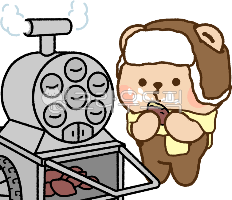 sweet potato,character,Roasted Sweet Potato,sweet potato vendor,winter,bear,emoticon